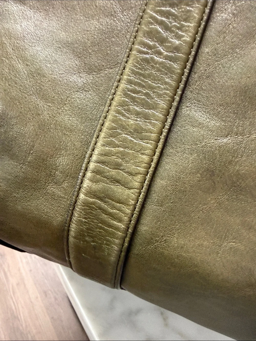 Coach Bleecker Legacy Weekend Large Leather Tote in Olive Green - Picture 8 of 15